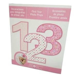 First Year‎ Baby Photo Props Infant Milestone Birthday Photo Art Accessories